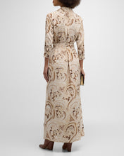 Load image into Gallery viewer, L&#39;AGENCE - Cameron Long Shirt Dress - Ivory Multi Boute Paisley
