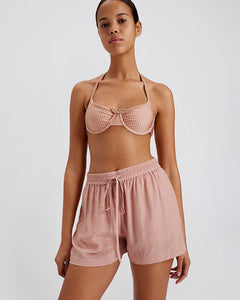 Solid & Striped - The Charlie Short - Taupe Polka Dot