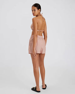 Solid & Striped - The Charlie Short - Taupe Polka Dot