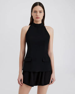 Solid & Striped - The Ronit Short Sleeve Top - Noir