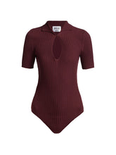 Load image into Gallery viewer, Wolford - Merino Rib String Bodysuit - Port Royale
