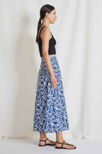 Load image into Gallery viewer, Apiece Apart - Hisa Skirt - Brushed Floral Indigo
