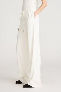 Halston - Fawn Crepeon Wide Pant - White