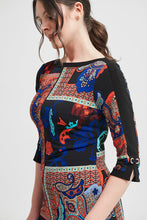 Load image into Gallery viewer, Joseph Ribkoff - Paisley Print Dress
