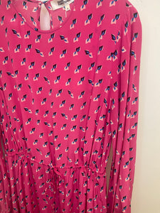 DVF - Sydney Maxi Dress - Twisted Geo Signature Pink