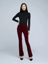 Load image into Gallery viewer, L&#39;Agence - Stevie High Rise Velvet Jean - Black Cherry

