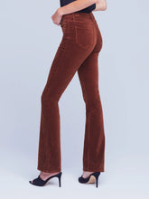 Load image into Gallery viewer, L&#39;agence - Stevie High Rise Straight Velvet Jean - Nubuck
