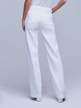 Load image into Gallery viewer, L&#39;Agence - Clayton High Rise Wide Leg Jean - Blanc
