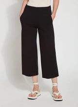 Load image into Gallery viewer, Lysse - Leila Crop Relaxed Wide Leg Pant - Black
