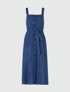 Marella - Nizza Linen Dress - Delave Blue