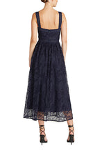 Load image into Gallery viewer, Monique Lhillier - Embroidered Lace Midi Dress - Royal Blue
