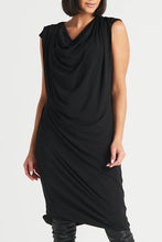 Load image into Gallery viewer, Planet - Matte Jersey Drape Dress - Black
