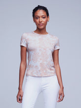 Load image into Gallery viewer, L&#39;Agence - Ressi Short Sleeve Tee Shirt - Rose Tan Multicolor
