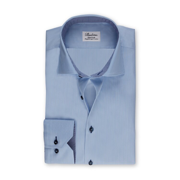 Stenströms - Contrast Shirt - Light Blue