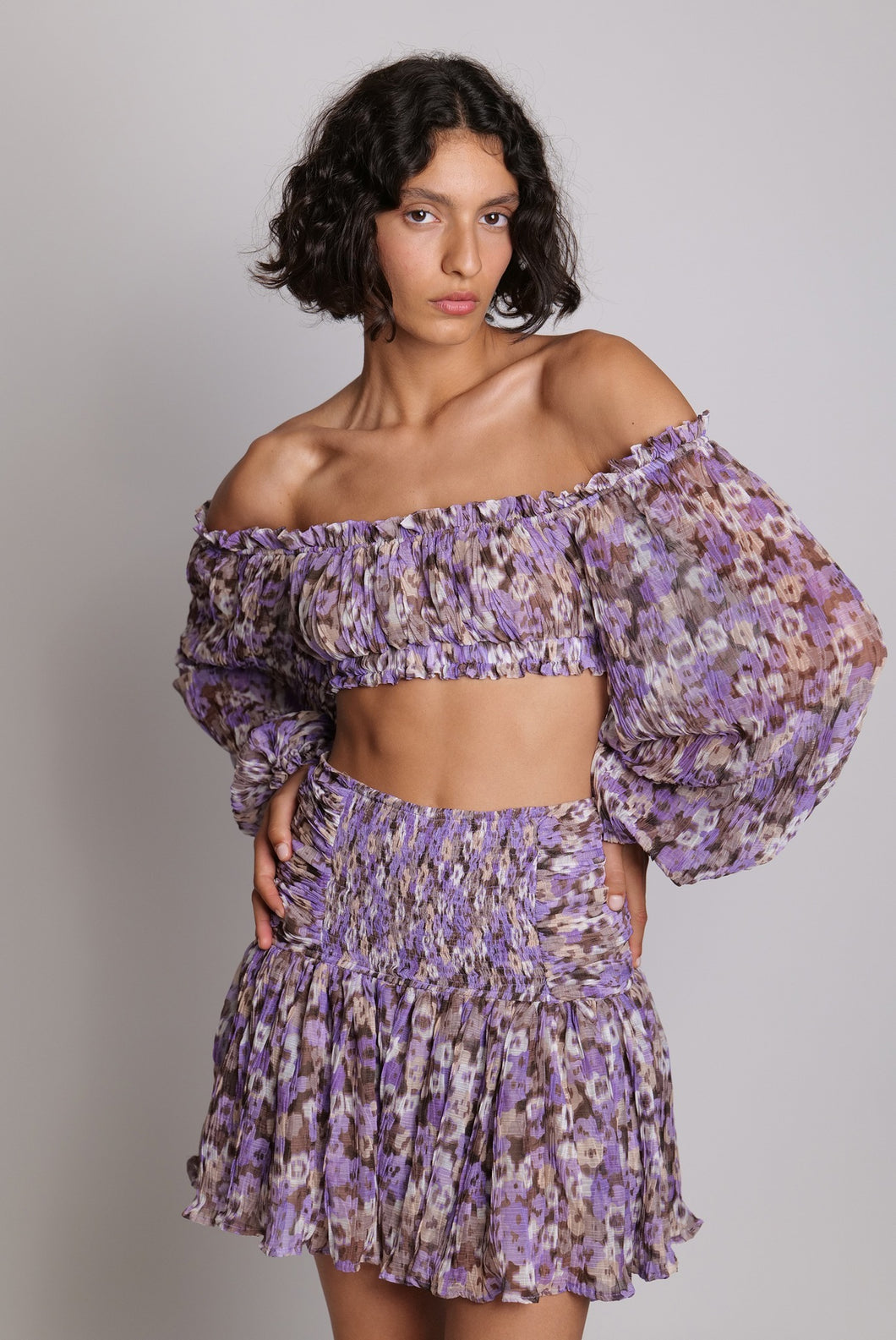 Sabina Musayev - Sunday Skirt - Lilac Print