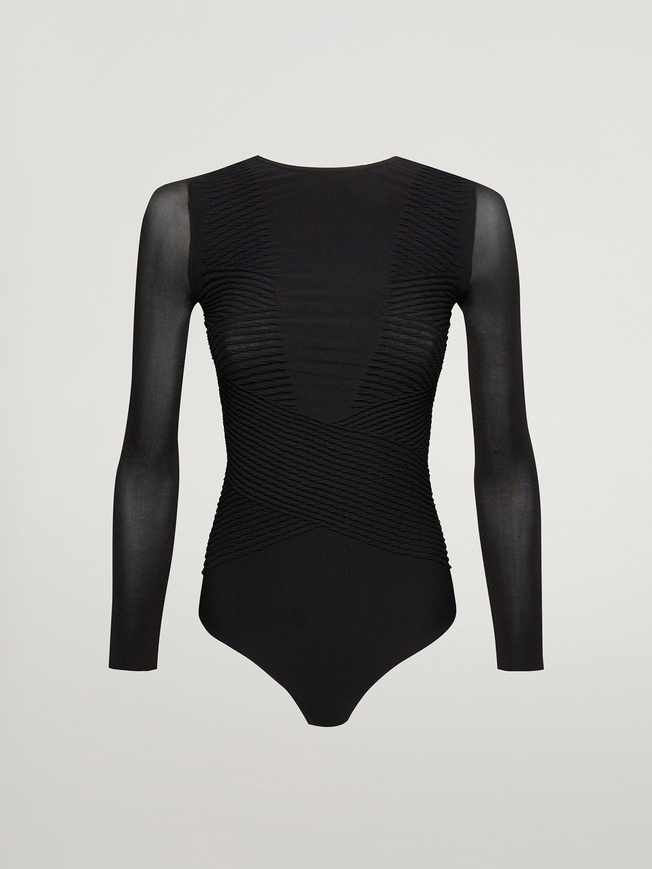 Wolford - Shaping Plissee String Bodysuit - Black