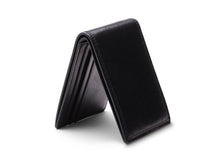 Load image into Gallery viewer, Bosca - Small Leather Bifold Wallet- Black
