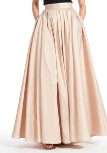 Emily Shalant - Taffeta Ball Gown Skirt - Champagne