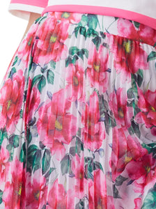 Alice and Olivia - Katz Sunburst Pleated Maxi Skirt - High Tea Floral