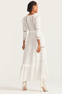 Love Shack Fancy - Darlene Victorian Maxi Dress - White