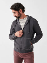Load image into Gallery viewer, Faherty - Sunwashed Fleece Full Zip Jacket - Heavy Washed Black
