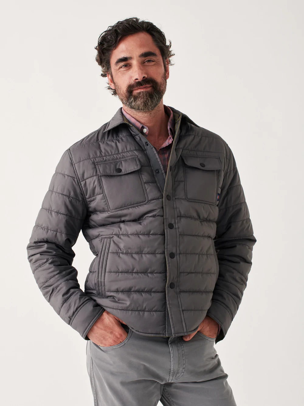 Faherty - Atmosphere Shirt Jacket - Summit Grey