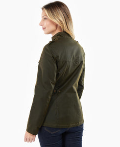 Barbour - Winter Defence Wax - Rustic Green/Pink Check