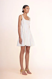 STAUD - Mini Wells Dress - Multicolor Stripe