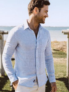 Faherty - Linen Laguna Long Sleeve Shirt