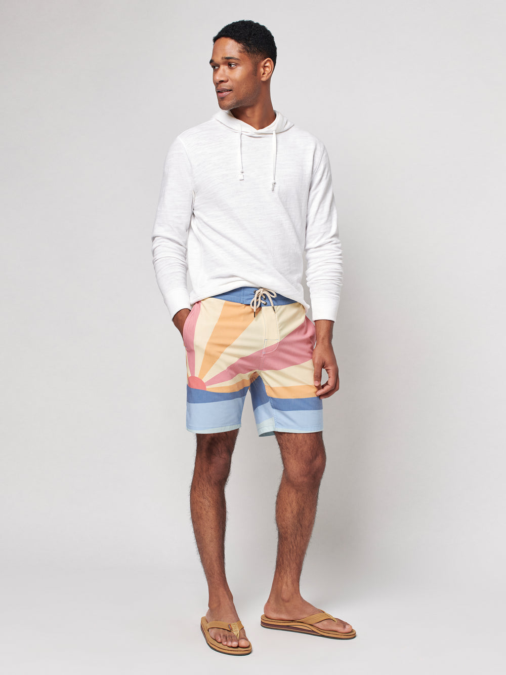 Faherty - Soleil Board Short Swimsuit - Sun & Wave