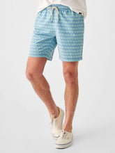 Load image into Gallery viewer, Faherty - Beacon Trunk - Teal Rolling Seas
