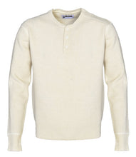 Load image into Gallery viewer, Schott NYC- Button Henley Sweater- Cream
