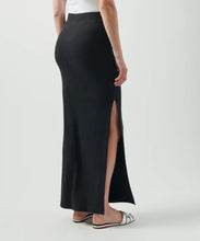 Load image into Gallery viewer, ATM - Modal Rib Side Slit Maxi Skirt - Black
