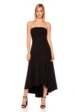 Load image into Gallery viewer, Susana Monaco - Strapless High Low Dress - Black
