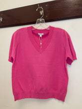 Load image into Gallery viewer, Minnie Rose - Cotton Cashmere Frayed Tee

