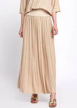 Load image into Gallery viewer, Knitss - Valentina Pleated Maxi Skirt - Beige
