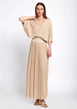 Load image into Gallery viewer, Knitss - Valentina Pleated Maxi Skirt - Beige
