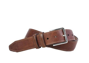 Martin Dingman - Montgomery Pebble Leather Belt - Oak