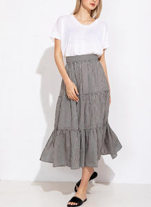 Marella - Rodano Skirt - Black Stripe